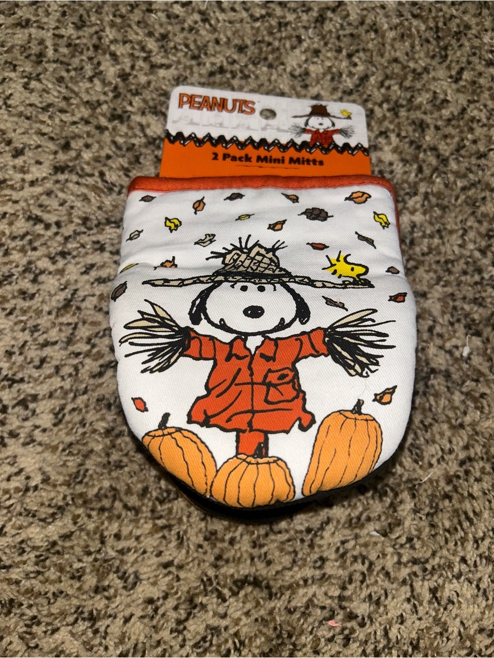 Peanuts Snoopy Fall Oven Mitts